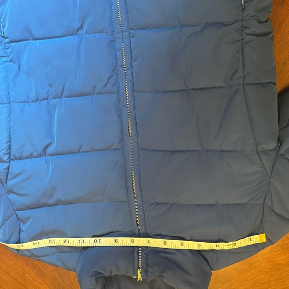 Love Moschino Blue Quilted Puffer Jacket Heart Zipper Designer - Picture 7 of 11